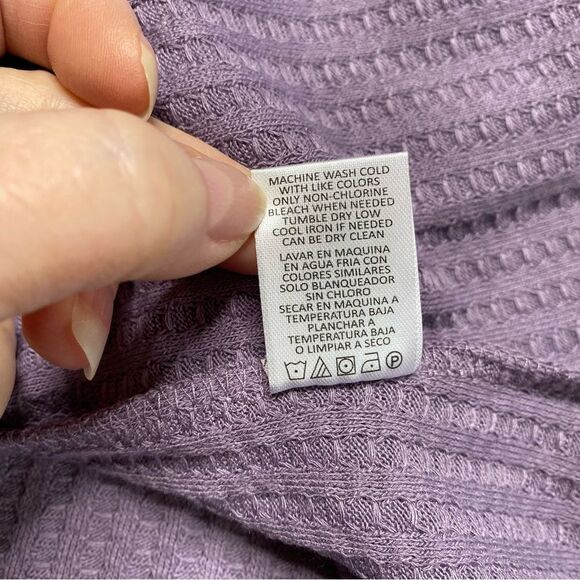 Chaser Waffle Knit Long Sleeve Thermal Top Shirt Lavender Purple Sz XXL NWT - Picture 11 of 14